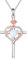 Kreuz Kette für Damen 925 Sterling Silber Rose Herz Kruzifix Opal Halskette Anhänger Oktober Birthstone Edelstein Jahrestag Geburtstag Weihnachten Geschenke für Mutter Ehefrau Schwester ihr