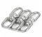 iplusmile 3 Stück 304 Spinner für hängende Körbe ausstecher rentier buisiness gartenrechen gartenloege ziernieten gartenscheere Topf für hängende Pflanzen Vogelfütterer Erweiterungen Silver
