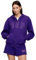 GAP Felpa da donna con cappuccio e zip intera con logo, Caramella Viola, X-Small