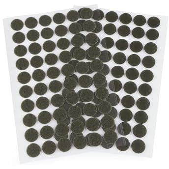 cyclingcolors Adhesivo Redondo Doble Cara Pegajoso Monedas Lunares Puntos Adhesivo Cintas Gancho Bucle para Materiales Enseñanza Escolar Uso Doméstico 60 pares 15mm, verde caqui