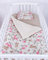 Babylux Babydecke 75x100 cm mit Kissen 30x35 cm – Kuscheldecke aus Minky & Baumwolle – Krabbeldecke für Kinderwagen, Babybett & Spielgruppe (K140 - Zauberhafte Rosenhüpfer)