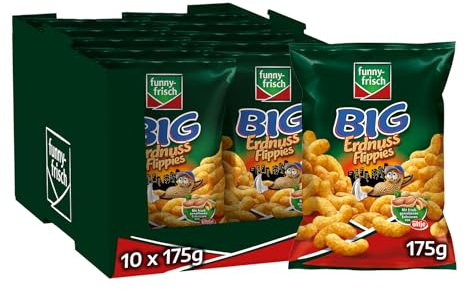 Funny-Frisch Big Erdnuss Flippies (150g X 10er Pack)