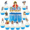 25 Stück Tortendeko Geburtstag, Themed Happy Birthday Tortendeko Mädchen Junge, Papier Cake Topper Geburtstag, Niedlich Kuchen Deko für Geburtstags Dekoration, Kuchenaufstecker fur Kinder