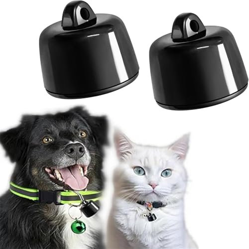 Mini Haustierortungsgerät, Kompatibel mit iOS & Android, Ortungsgerät Weltweite Standortverfolgung für Hunde & Katzen, ​​IP67 Wasserdicht Haltbarkeit​​, für Jedes Halsband Geeignet (2pc)