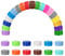 sourcing map 50pcs Plastic Bottle Caps, 30mm Bottle Screw Lid Top Water Bottles Top Cap for DIY Development Imagination Intelligence Craft Scrapbook Creative Gifts, Mixed Color