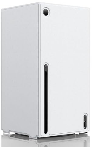 Magnetic Smart Wraps Étui de protection complet pour console Xbox Series X Accessoires avec cuir synthétique de qualité supérieure et doublure intérieure douce – Blanc