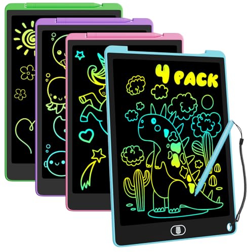 Electight LCD-Zeichentablett, 30,5 cm (12 Zoll), bunte Schreibtafeln, wiederverwendbarer Zeichenblock, Kleinkinder, Vorschule, Lernspielzeug, Geschenke für 2, 3, 4, 5, 6, 7 Jahre alte Jungen, Mädchen