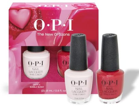 OPI Nagellack, 2-teiliges Duo-Pack | 2 Crème & Shimmer Spring Shades, splitterfestes Nagellack-Geschenkset | Die neue OPIcons Kollektion | Frühling 2026