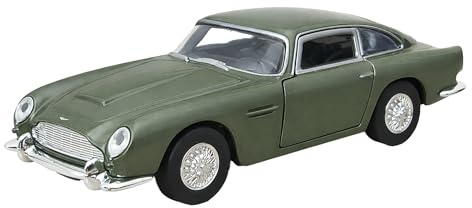 Toi-Toys Aston Martin DB5 1964 Modellauto 12cm aus Metall mit Rückzugmotor Modell Auto Spielzeugauto Spielzeug 4-Varianten 02 (Olive-Metallic)