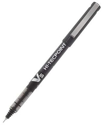 Pilot V5 Liquid Ink Rollerball 0.5 mm Tip - Black, Box of 12