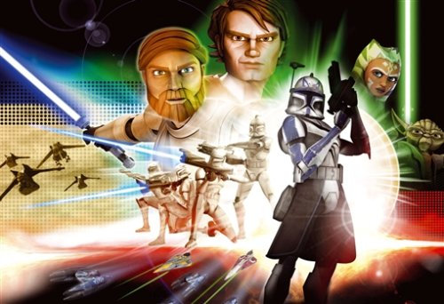 12080 - Jumbo Spiele - 350 Teile Glow-in-The-Dark-Puzzle - The Clone Wars, 350 Teile