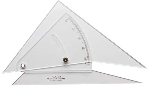 Adjustable set square - 300mm/12, with canvas pouch, individually boxed