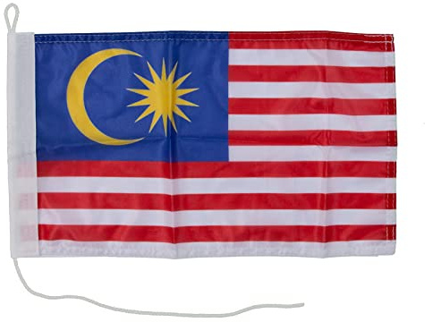 Everflag Motorrad-/Bootsflagge 25x40cm: Malaysia