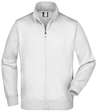 James & Nicholson Sweatjacke - Klassische Sweatjacke mit Stehkragen für Damen und Herren