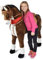 Pink Papaya Giant XXL Kinder Spielpferd zum Reiten Herkules125 cm | Plüschpferd | Fast lebensgroßes Pferd zum Reiten für Kinder | Stehpferd bis 100kg belastbar mit Sounds