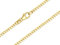 Panzerkette Gold 333 Damen 65cm I filigrane Goldkette Damen hochglanz 2mm Stärke I Halskette Echtgold für Frauen mit Federring Verschluss