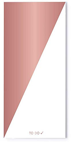 Grafik-Werkstatt to-Do Block | 97 Blatt mit Listen-Eindruck | Kupfer| to-Do | 9,5 x 21 cm