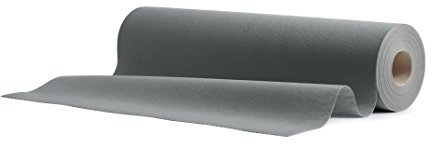 AROBA 1x Airlaid Tischläufer ( Grau, 40 cm x 24 m) - Stoffähnliche Tischläufer - Tischband Tischtuchrolle Tischdeko für Hotel Catering Geburtstag Restaurants Kommunion Taufe
