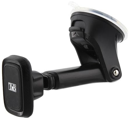 T'nB Sora, Support magnétique Ventouse Télescopique, Accroche 2 en 1 pour Pare-Brise et Tableau de Bord - Noir
