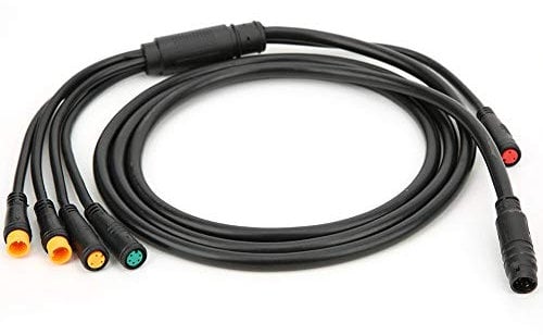 VGEBY Fahrradkabel, wasserdicht 1 für 5 Integriertes Fahrradkabel mit Leichter Funktion Professionelle stabile Fahrräder Ersatzzubehör für Mountainbike Waterproof Controller