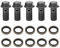 Banjo Bolt M10, 5pcs Motorcycle Brake Banjo Bolts and Banjo Washers for Brake Caliper Master Cylinder, Motorcycle Brake Line Fittings(M10×1.25mm)