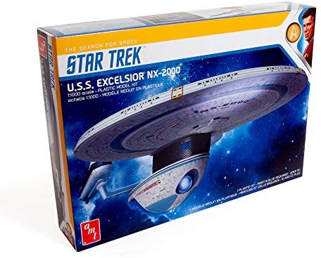 AMT - 1/1000 Star Trek USS Excelsior - Plastikmodellbausatz, Weiß