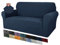MAXIJIN Creative Jacquard Couchbezüge für 2-Sitzer, Super Stretch rutschfeste Liebessitz Sofabezug für Hunde Haustierfreundliche elastische Protector Loveseat Schonbezüge (2 Sitzer, Navy Blau)