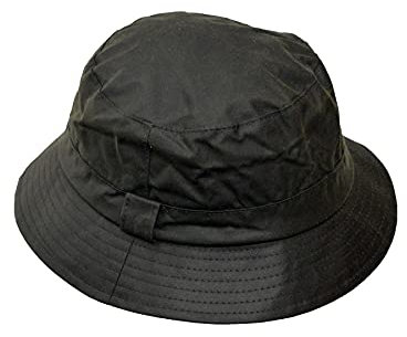 WALKER AND HAWKES - Hanford - Unisex Fischerhut gewachst - Olivgrün - 3XL (62cm)