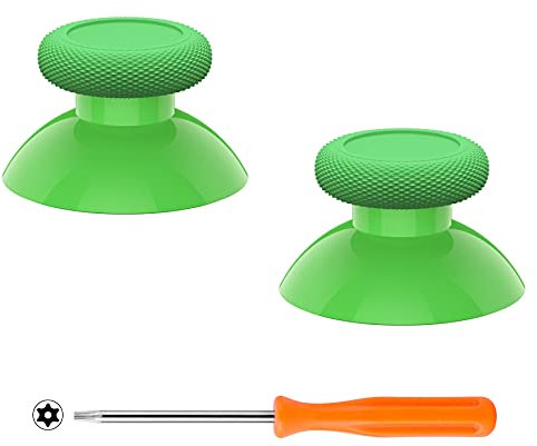 eXtremeRate Replacement Thumbsticks for Xbox Series X & S Controller, Joysticks Repair Kit for Xbox Wireless Controller, Custom Analog Stick Buttons for Xbox One S/X/Elite Controller - Green