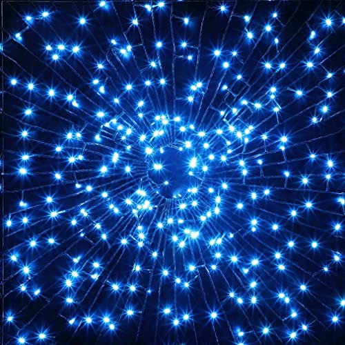 Noma 120 LED Christmas Tree Lights : Green Cable : Plug-in with Timer : Ice Blue