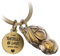 FABACH Porte-clés tortue Snappy avec cœur et gravure - Porte-clés tortue mignonne - Porte-bonheur - Cadeau pour partenaire - Turtelly in Love, Bronze, Taille unique, Décontracté