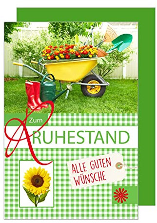 Edition Seidel Premium Glückwunschkarte zum Ruhestand mit Umschlag. Ruhestand Karte Grusskarte Billet Mann Frau Pension Abschied (R113 SW022)