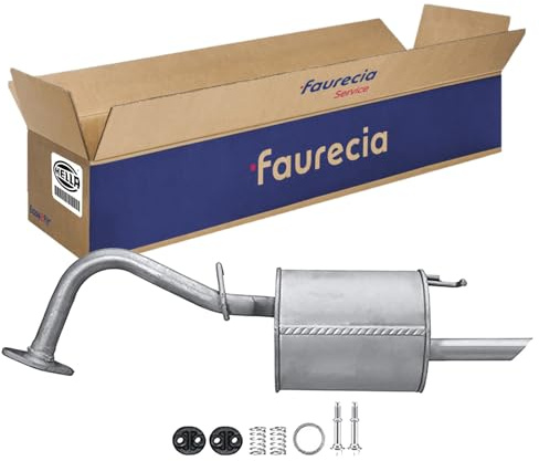 HELLA 8LD 366 035-721 Endschalldämpfer - Easy2Fit® Kit - hinten - einteilig | Set mit Anbauteilen - für u.a. TOYOTA YARIS