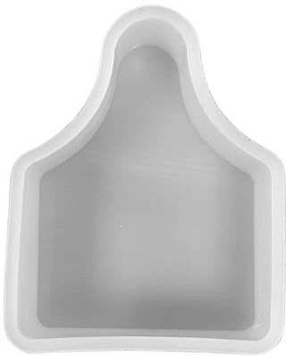 Silikonform für Kuh-Ohrmarken, Größe 6 cm breit x 7,6 cm lang x 2 cm tief, Belüftungsclip, Größe der kleinen Kuh-Ohrmarken-Design für Frische, Seife, Harz, Kerzen