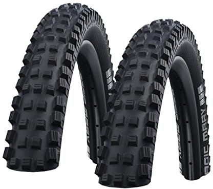 Ziegenpeter 2 x Schwalbe Magic Mary Bikepark Drahtreifen // 62-584 (27,5x2,40'), Ausführung:Schwarz