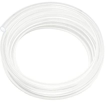 6mm ID x 8mm OD - 3m Length PVC Clear Hose Vinyl Tubing, Food Grade Plastic Flexible Tube Pipe for Transfer Water Oil air