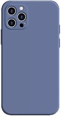 ZCSK iPhone 14 Pro Liquid Silicone Gel Slim 6.1-Inch TPU Case with Camera Lens Protector Shock Proof Rubber Anti Scratch Resistant Bumper Protection Cover Design for iPhone 14 Pro (BLUE GREY)