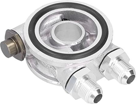 Leapiture Filtro radiatore Olio Piastra Sandwich Filtro Olio in Lega Set Adattatore termostato radiatore AN10 M18x1,5mm Raccordo Universale per Auto