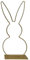Metallring Hase Dekoring Gold 29 cm Bastelbedarf Tischdekoration Osterdeko 2023 Floristik Bastelring Frühling