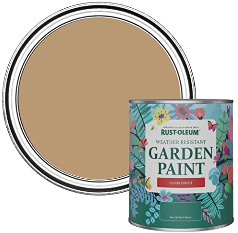 Rust-Oleum Brown Mould-Resistant Garden Paint In Gloss Finish - Fired Clay 750ml