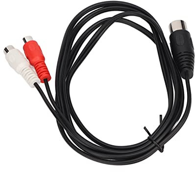 Cavo Adattatore DIN 7 Pin Maschio a 2 Femmina Cavo 4,9 Piedi Connessione Stretta PVC Morbido di Precisione per Altoparlanti