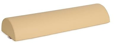 HABYS Lagerungsrolle Halbrund, Nackenrolle, Knierolle Lagerungsrolle, Nackenkissen, Lagerungskissen für Massage und Therapie, MDR-Zertifizieriung, Kniehalbrolle in Größe:60x19x9cm, Beige