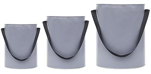 PVC Faltbarer Eimer, Tragbarer Outdoor Falteimer, 7L/14L/23L Wasser Behälter mit Tragetasche für Angeln Reisen Garten Party Camping Autowäsche