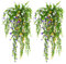 milaosk 3 Piezas Plantas Artificiales Colgantes,Hiedra Artificial con Flores Plantas Artificiales Decorativas Artificial Plants Outside Interior para Decoración del Jardín del Balcón 80cm