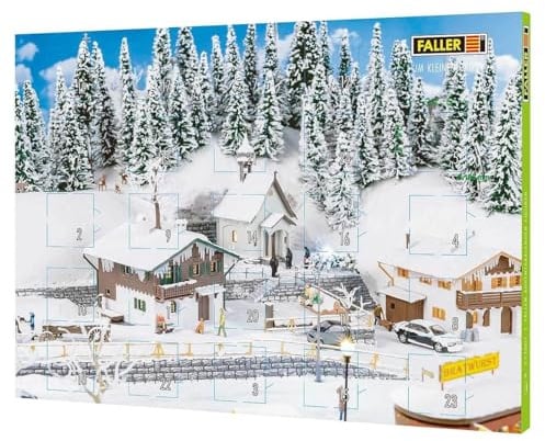 FALLER 272001 Adventskalender Figuren - Spur: N - Figuren & Ausschmückungen für Modelleisenbahnen - Maßstab: 1:160