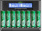 2800mAh Ni-MH AA Batterie avec Chargeur, SUNLYTOUR 8 Piles 2800mAh AA Ni-MH Batterie avec 8 Slots Chargeur de Batterie Jusqu'à 1200 Fois