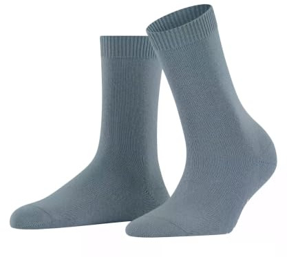FALKE Damen Socken Cosy Wool W SO Wolle Kaschmir einfarbig 1 Paar, Blau (Space Blue 6116) neu - umweltfreundlich, 39-42