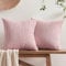Softalker rosa Kissenbezug 45x45 flauschig 2 Stücke Kissenhüllen Sofakissenbezüge Dekokissen Couchkissen Kissen Aesthetic Deko für Sofa Wohnzimmer Schlafzimmer Bett Mädchen Zimmer Garten Frühling