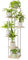 Bamworld Tall Plant Stand Indoor 6 Tier Metal Plant Shelf for Multiple Plants,Corner Tiered Flower Stand for Patio Garden Balcony Living Room Bedroom(White)
