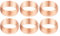 PATIKIL 16mm Tube Embouts de Manchons de Compression OD, 6Pcs Kit d'Assortiment de Raccords à Compression de Raccords de Virole en Cuivre pour Gaz d'Eau d'Air
